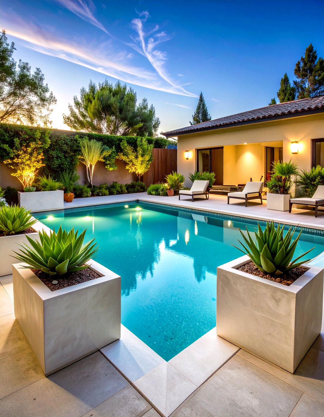 30 Modern Rectangular Pool Landscaping Ideas to Try - We Love Home Blog