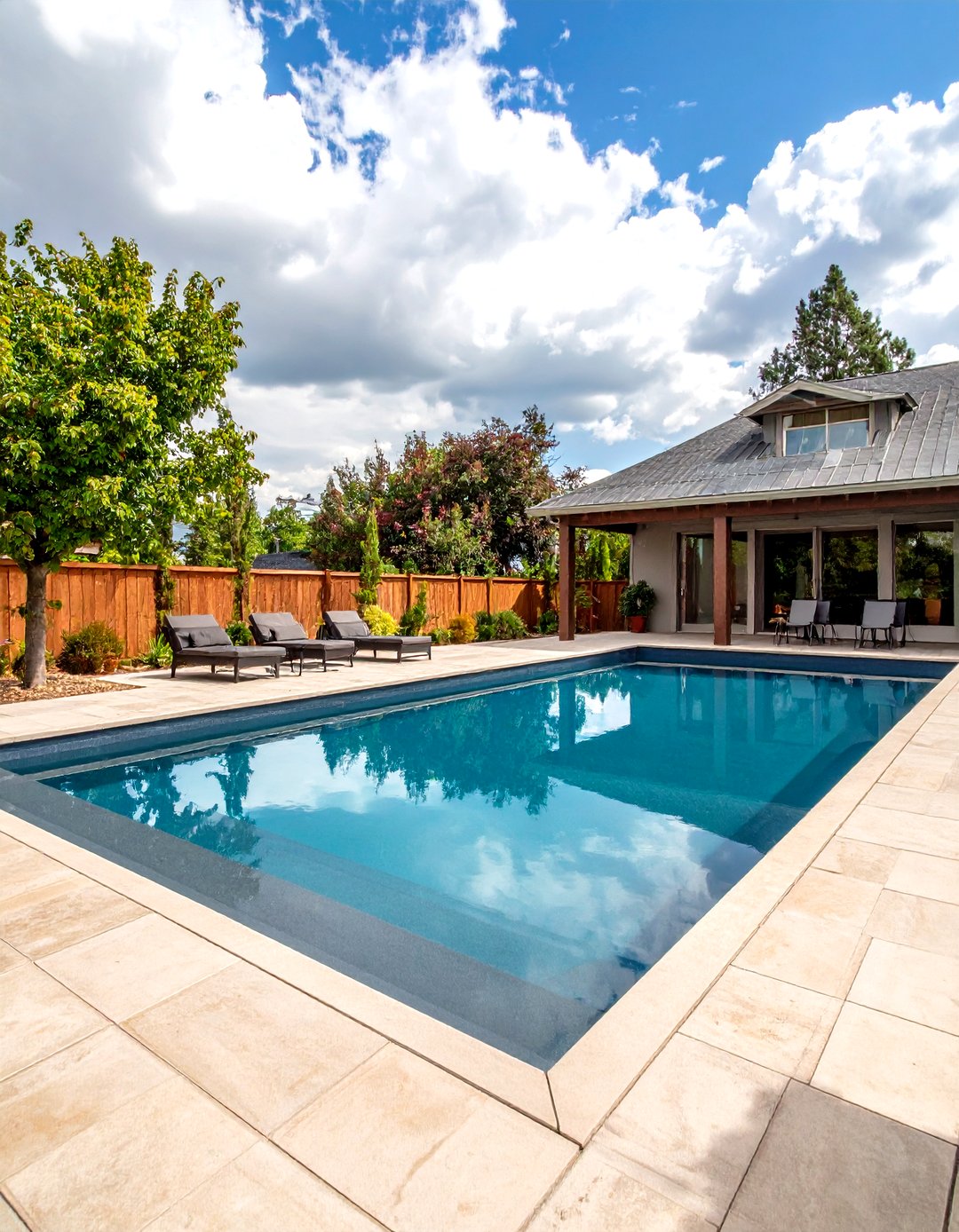 30 Modern Rectangular Pool Landscaping Ideas to Try - We Love Home Blog