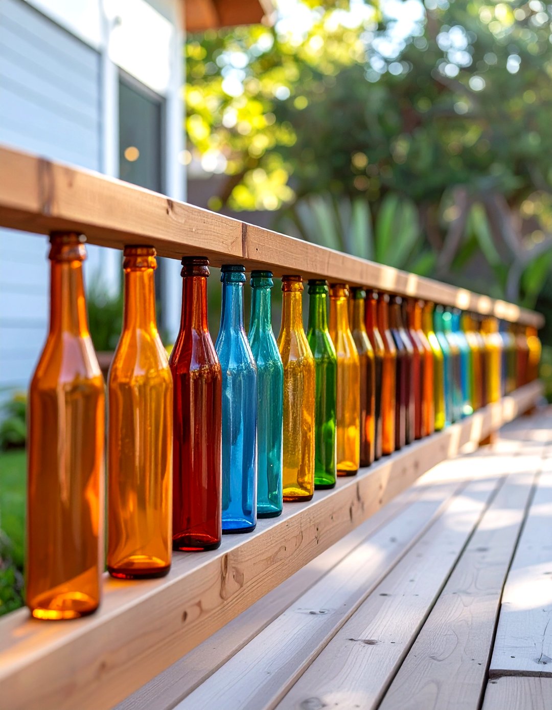 Recycled Railing 30 Simple Deck Railing Designs to Modernize Your Patio - We Love Home Blog