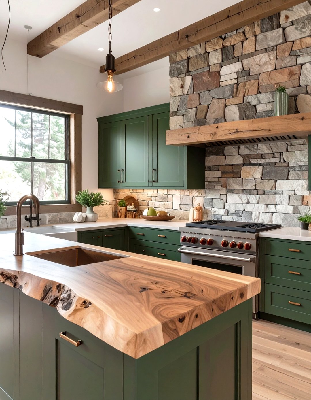 30 Stunning Green Kitchen Cabinets Ideas for Your Home - We Love Home Blog
