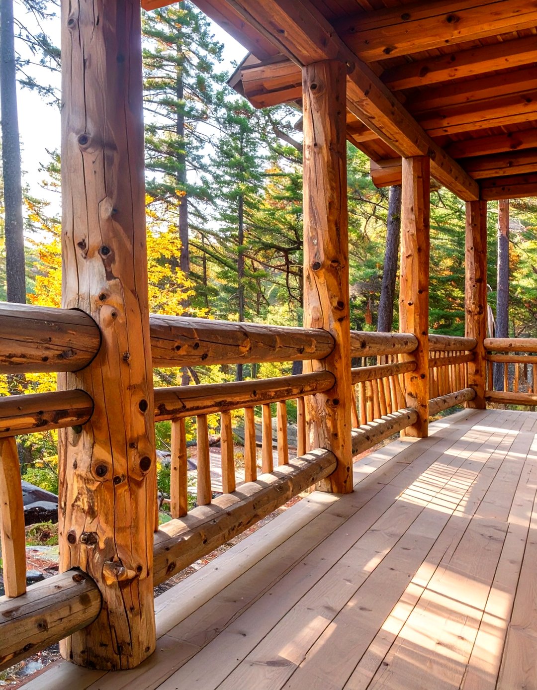 Wood Log Rails 30 Wood Front Porch Railing Ideas for Classic Style - We Love Home Blog