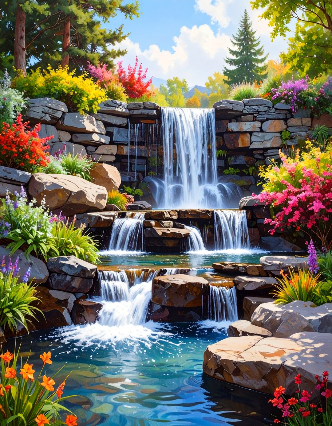 30 Stunning Backyard Waterfall Ideas for Your Garden - We Love Home Blog