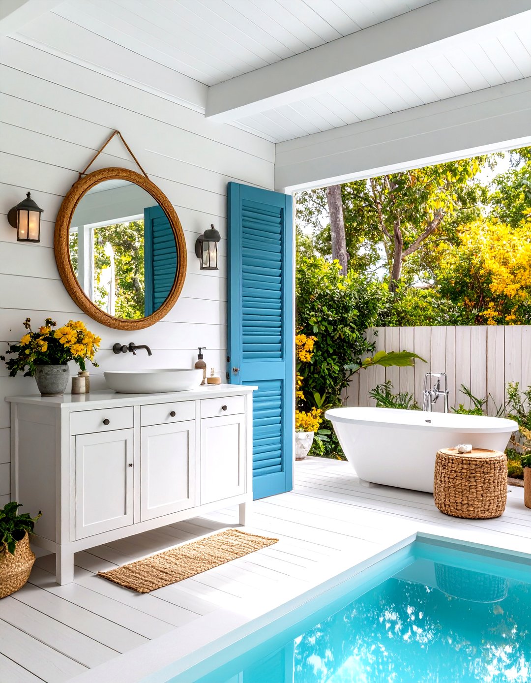 30 Pool Bathroom Ideas for Better Convenience and Style - We Love Home Blog