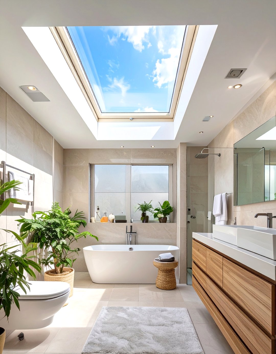 30 Unique Bathroom Ceiling Ideas to Elevate Your Space - We Love Home Blog