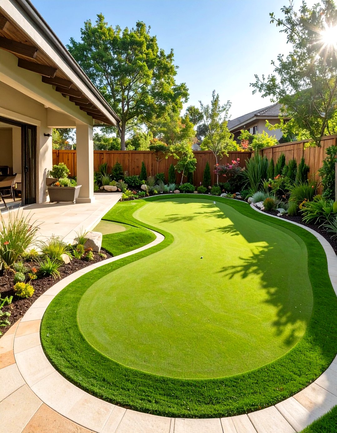 30 Small Backyard Putting Green Ideas for Golf Lovers - We Love Home Blog
