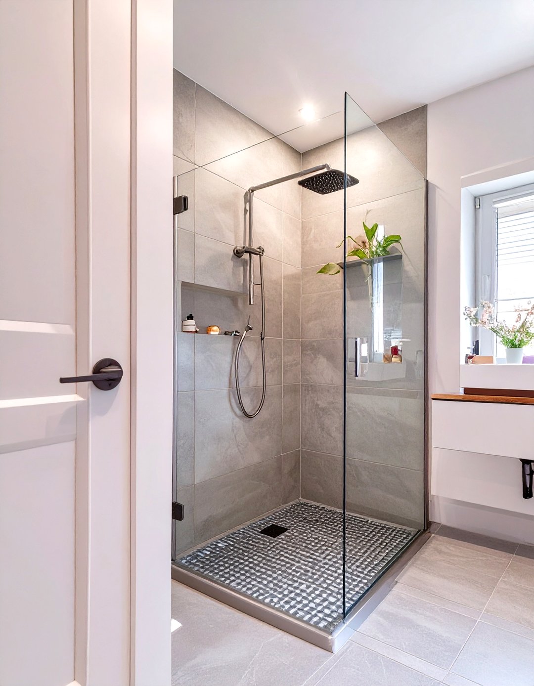 30 Small Doorless Walk In Shower Ideas for Modern Baths - We Love Home Blog