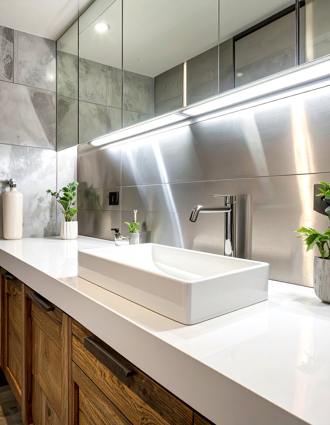 30 Bathroom Sink Backsplash Ideas for Stylish Walls - We Love Home Blog