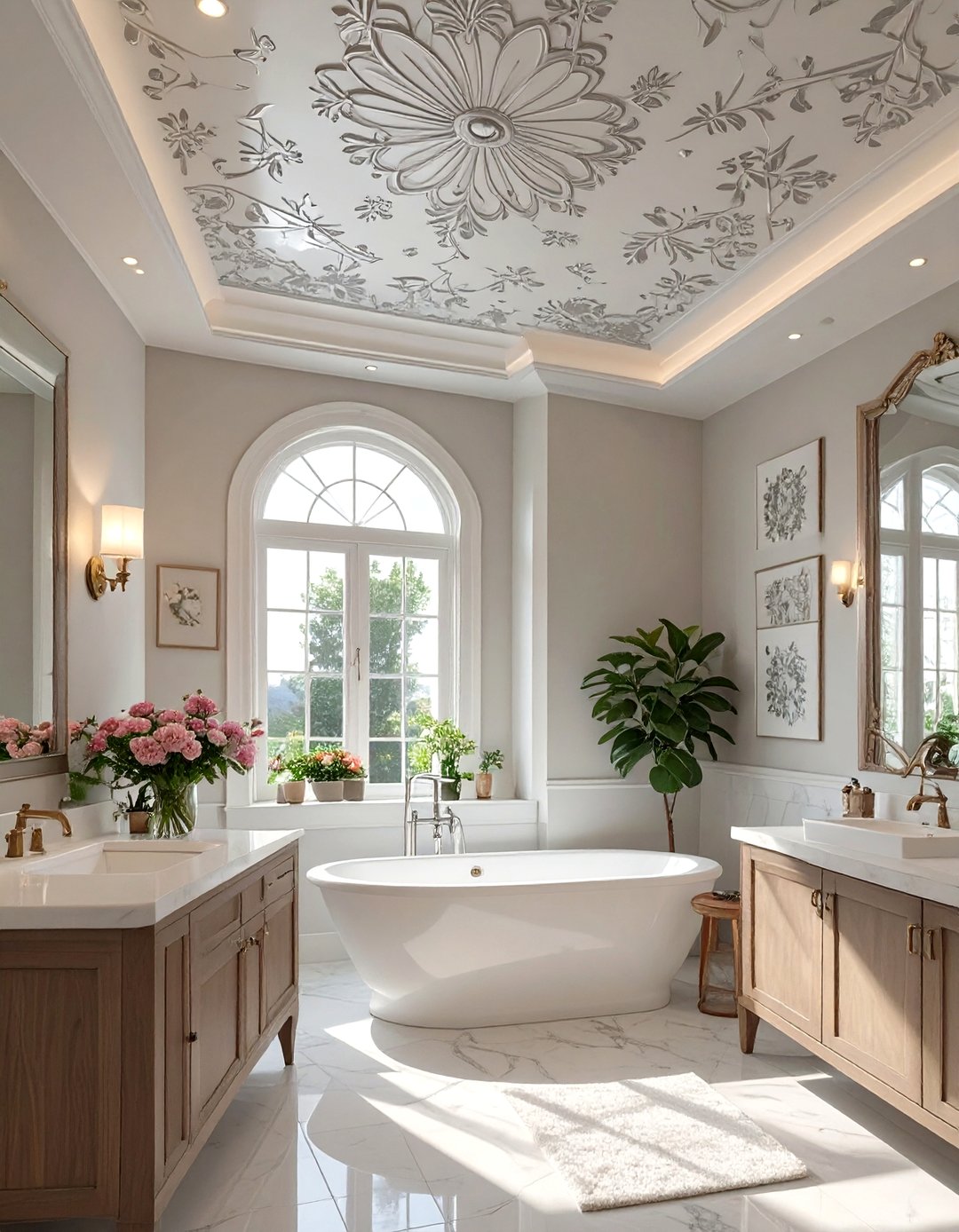 30 Unique Bathroom Ceiling Ideas to Elevate Your Space - We Love Home Blog