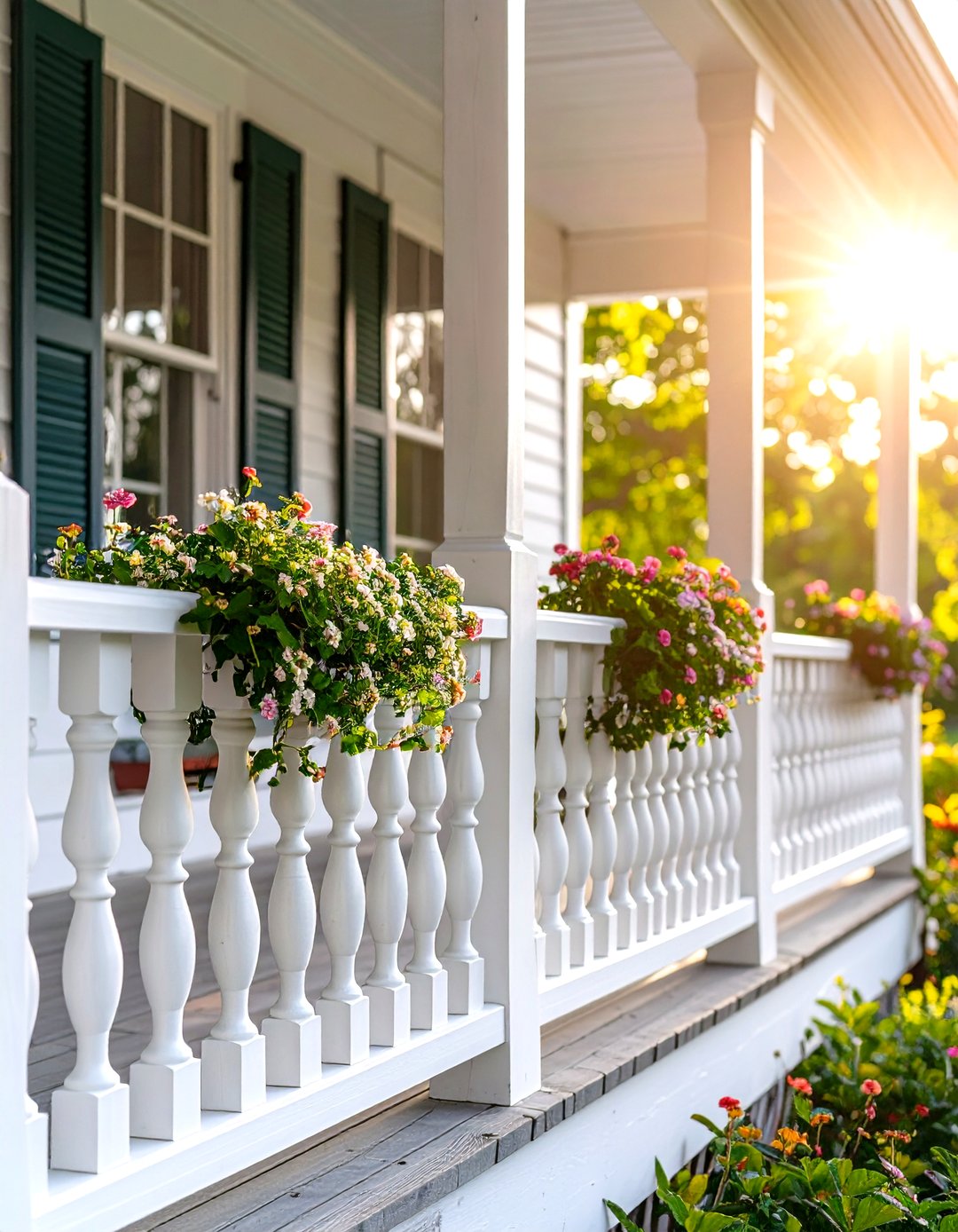 30 Front Porch Railing Ideas for Instant Curb Appeal - We Love Home Blog