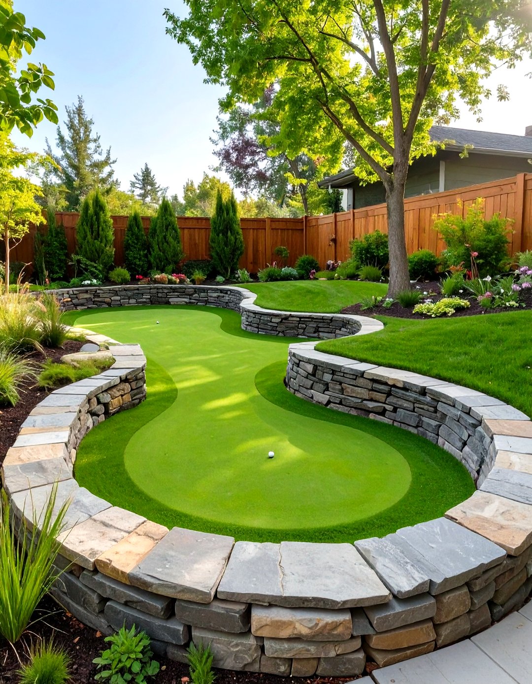 30 Small Backyard Putting Green Ideas for Golf Lovers - We Love Home Blog