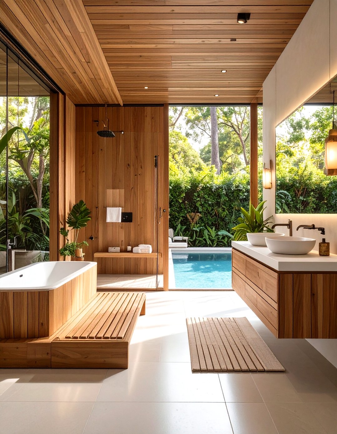 30 Pool Bathroom Ideas for Better Convenience and Style - We Love Home Blog