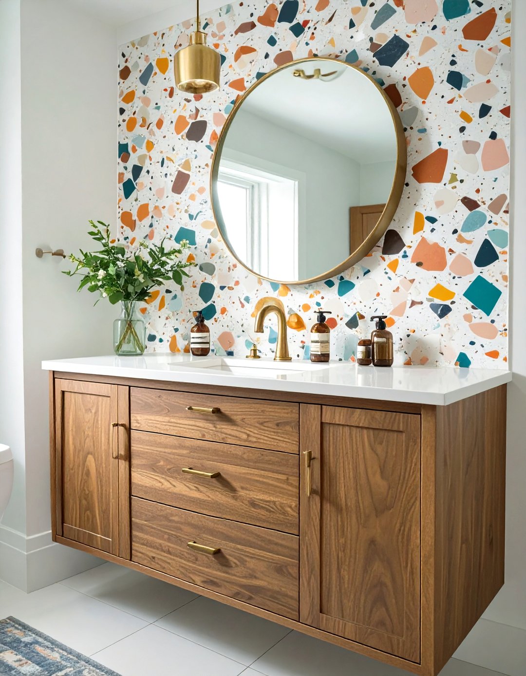 30 Bathroom Sink Backsplash Ideas for Stylish Walls - We Love Home Blog