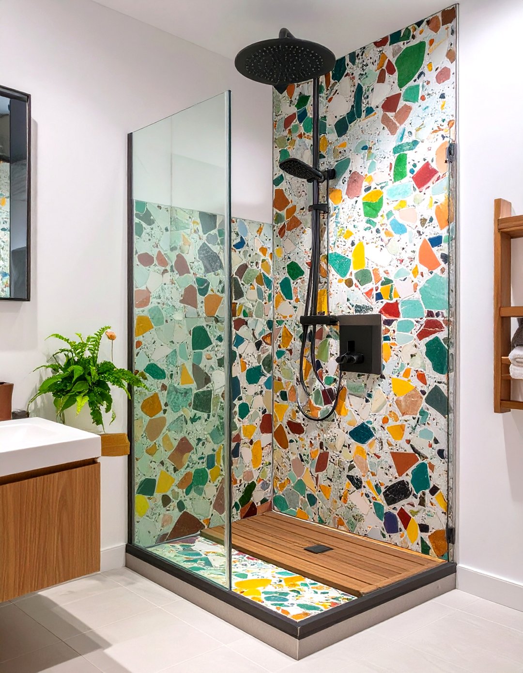 30 Small Doorless Walk In Shower Ideas for Modern Baths - We Love Home Blog