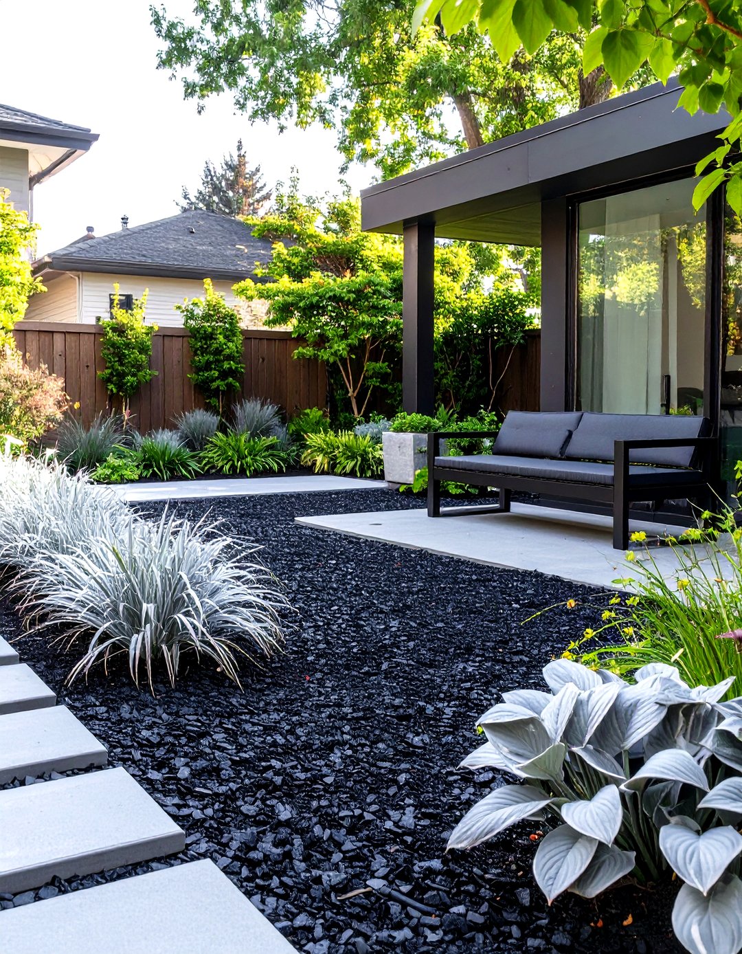 30 Modern Backyard Ideas No Grass for Easy Care - We Love Home Blog