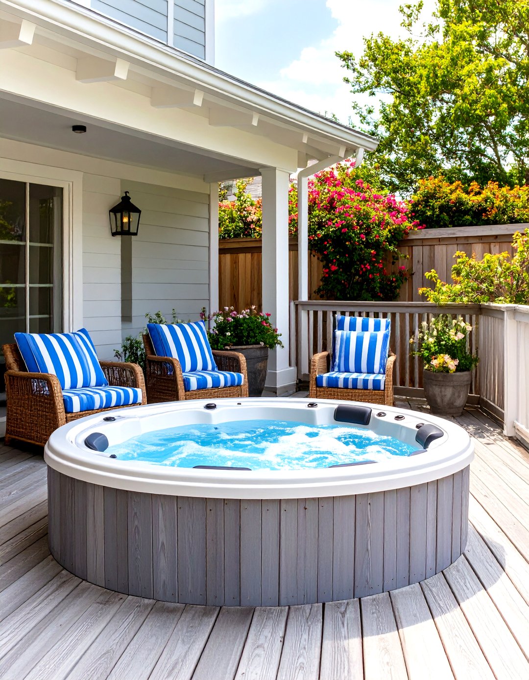 30 Hot Tub Deck Ideas for Your Private Backyard Oasis - We Love Home Blog