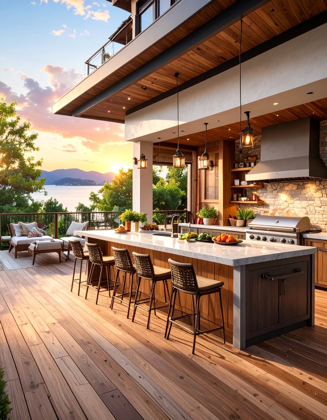 30 Deck Layout Ideas for a Functional Backyard Flow - We Love Home Blog