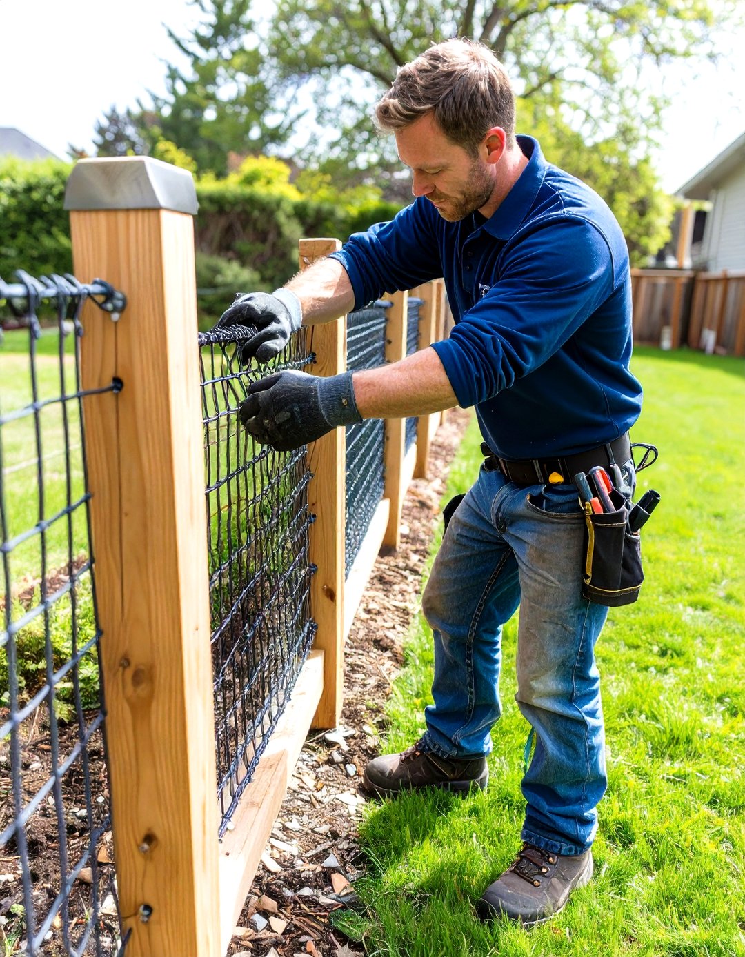 30 Modern Hog Wire Deck Railing Ideas for Your Porch - We Love Home Blog