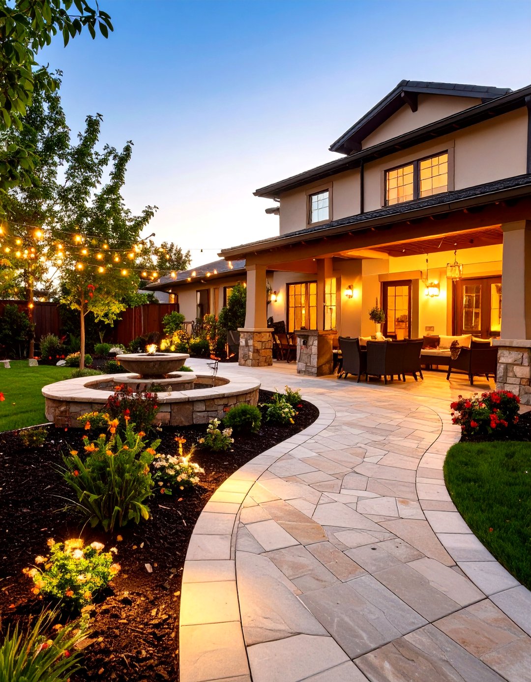 30 Front Yard Half Circle Driveway Designs for Luxury - We Love Home Blog