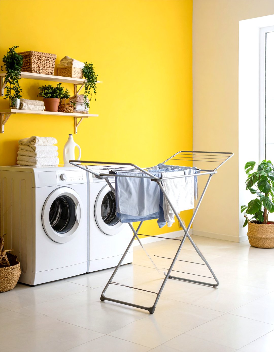 30 Laundry Room Drying Rack Ideas for Better Air Drying - We Love Home Blog