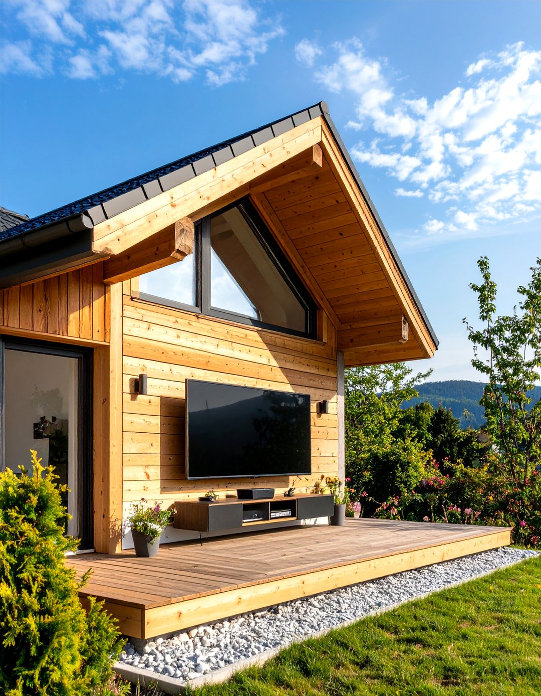Tv Rooftop 30 DIY Outdoor TV Ideas for the Perfect Garden Space - We Love Home Blog