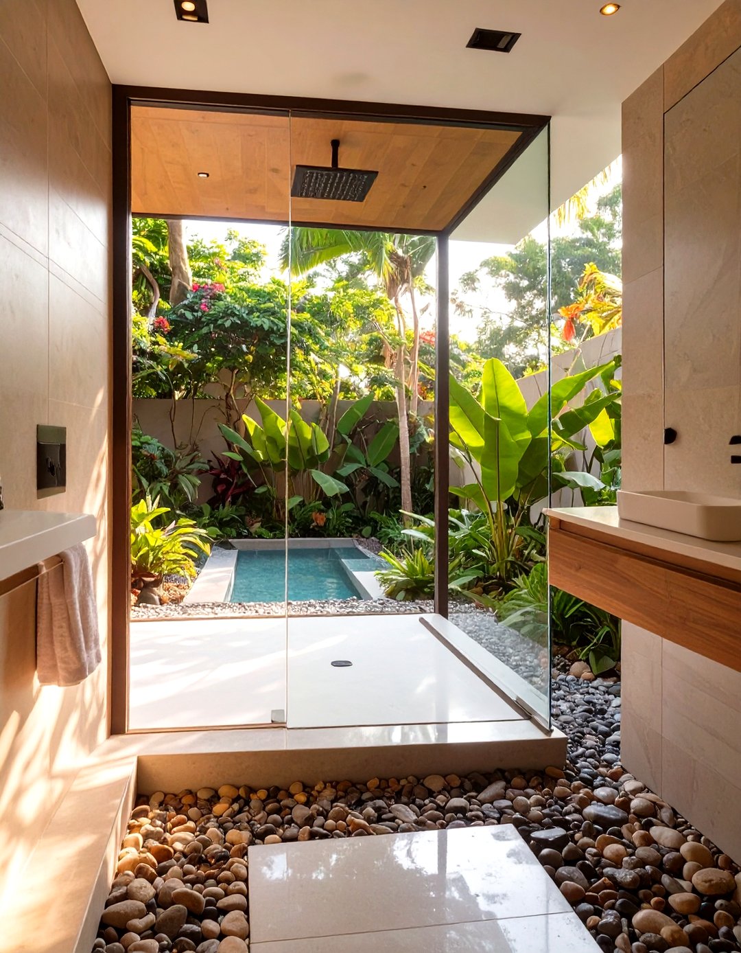 30 Curbless Shower Ideas for a Sleek Modern Bathroom - We Love Home Blog