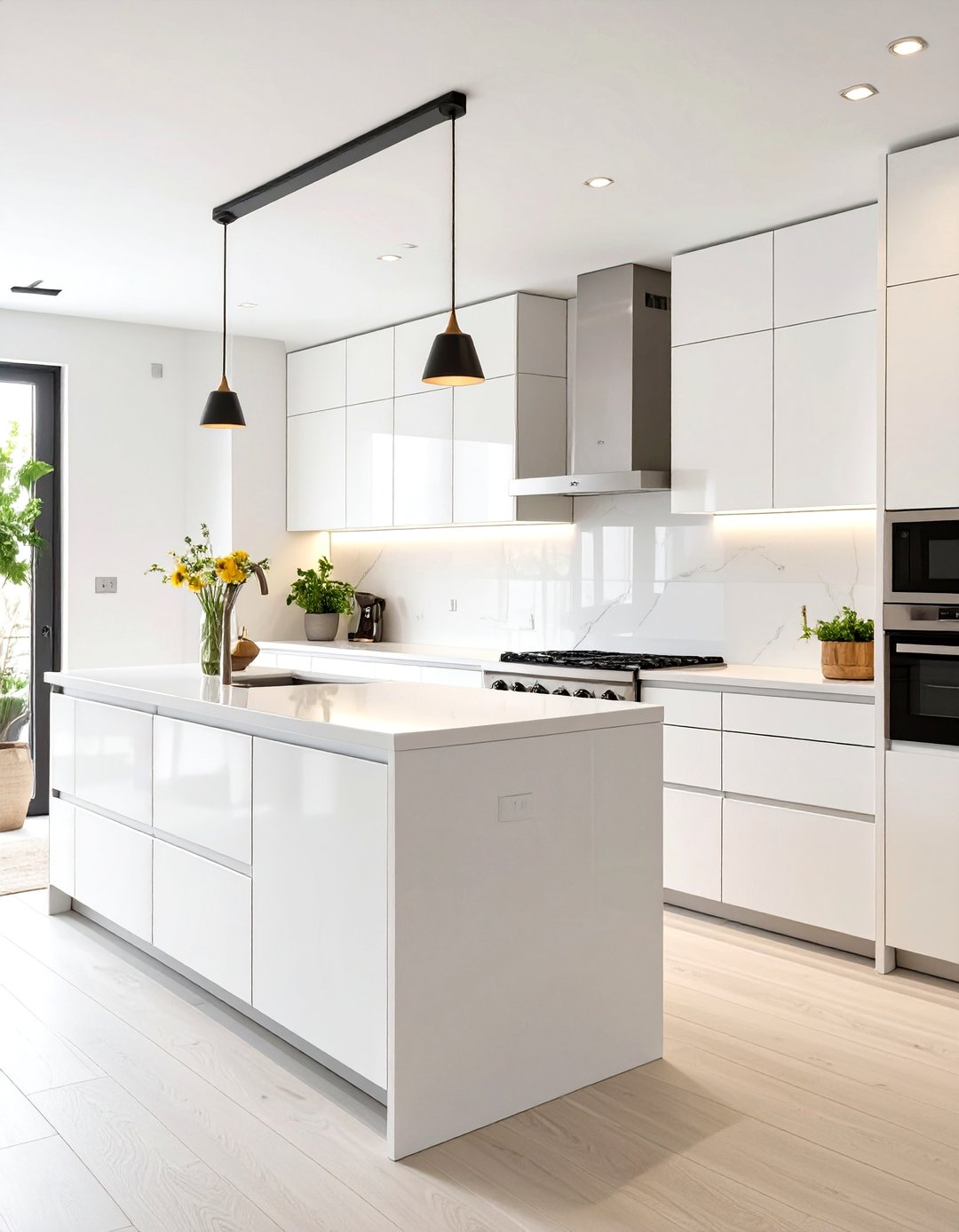 30 Modern All White Kitchen Ideas for Clean Living - We Love Home Blog