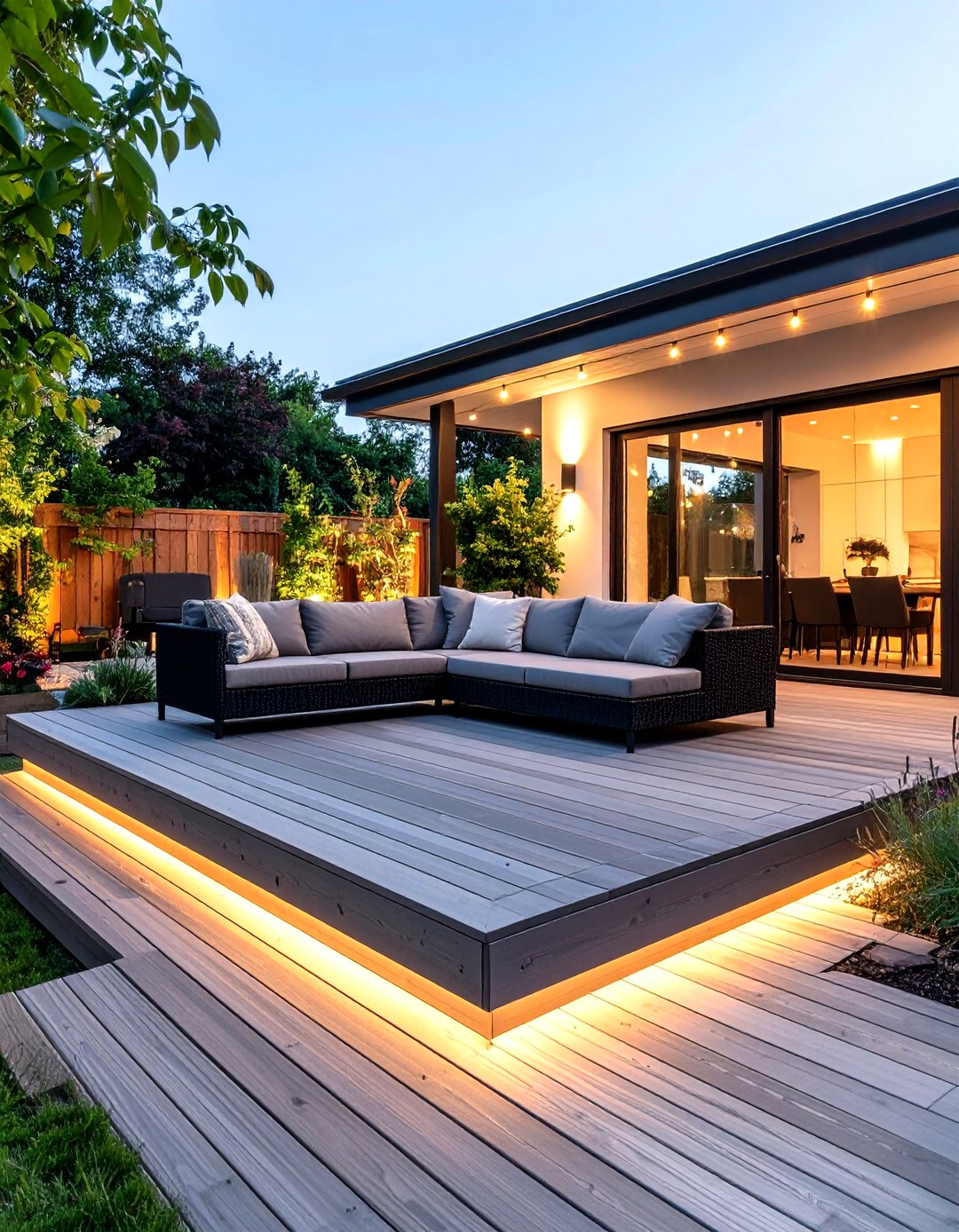 30 Creative Ground Level Deck Ideas for Outdoor Living - We Love Home Blog