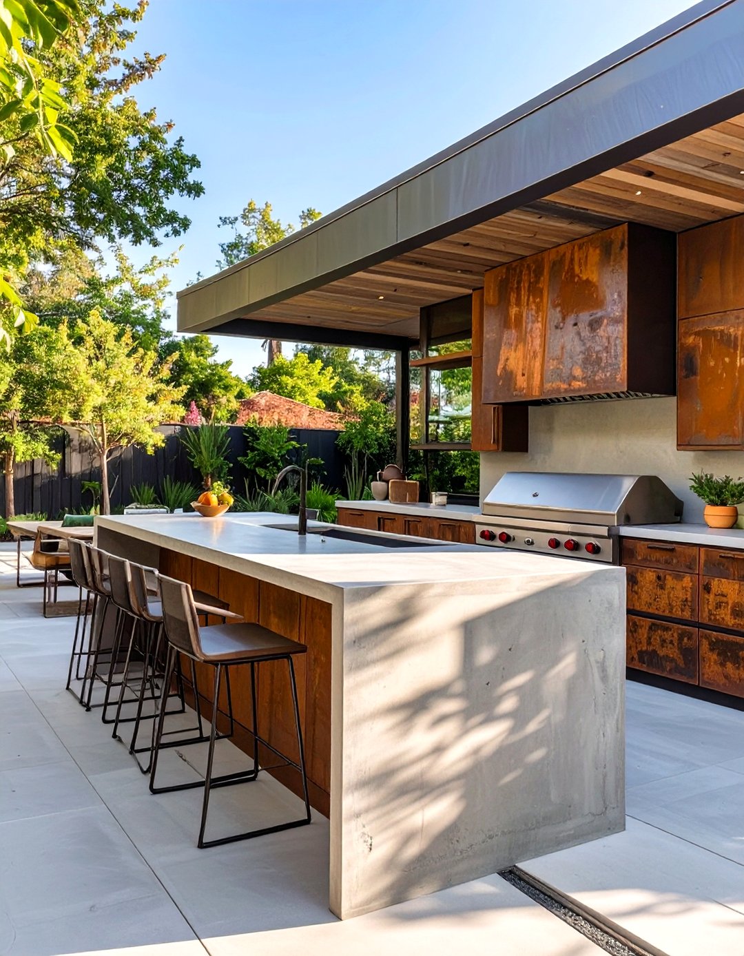 View of 30 Best AI Outdoor Kitchen Design Ideas for Home Chefs - We Love Home Blog