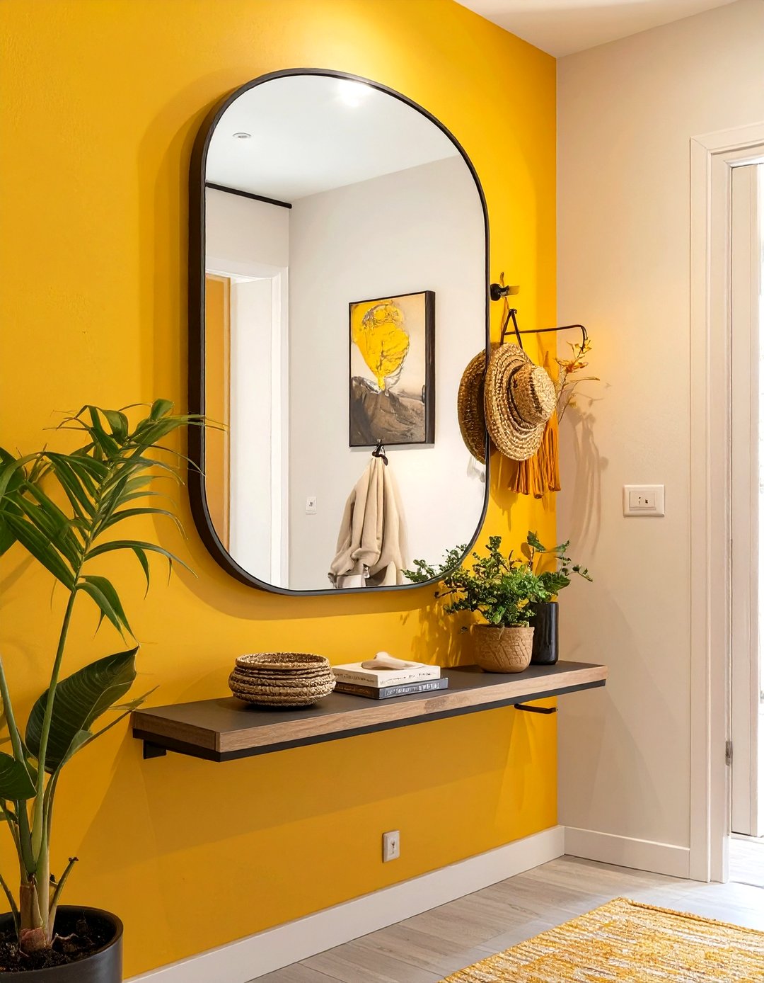 30 Modern Entryway Mirror Ideas to Brighten Your Hall - We Love Home Blog