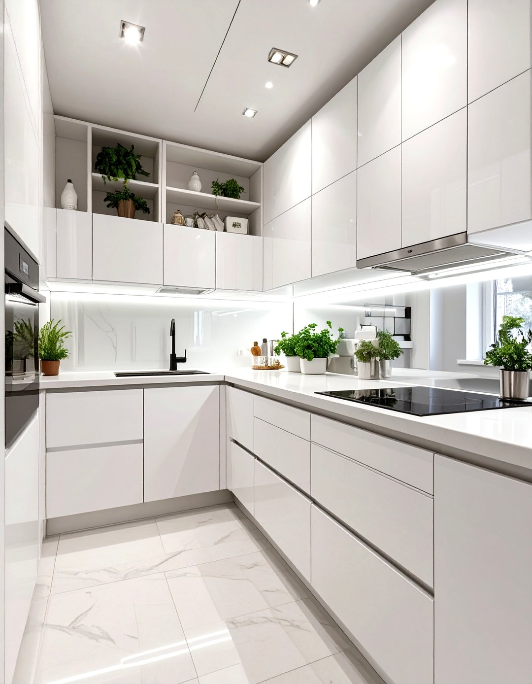 30 Modern All White Kitchen Ideas for Clean Living - We Love Home Blog