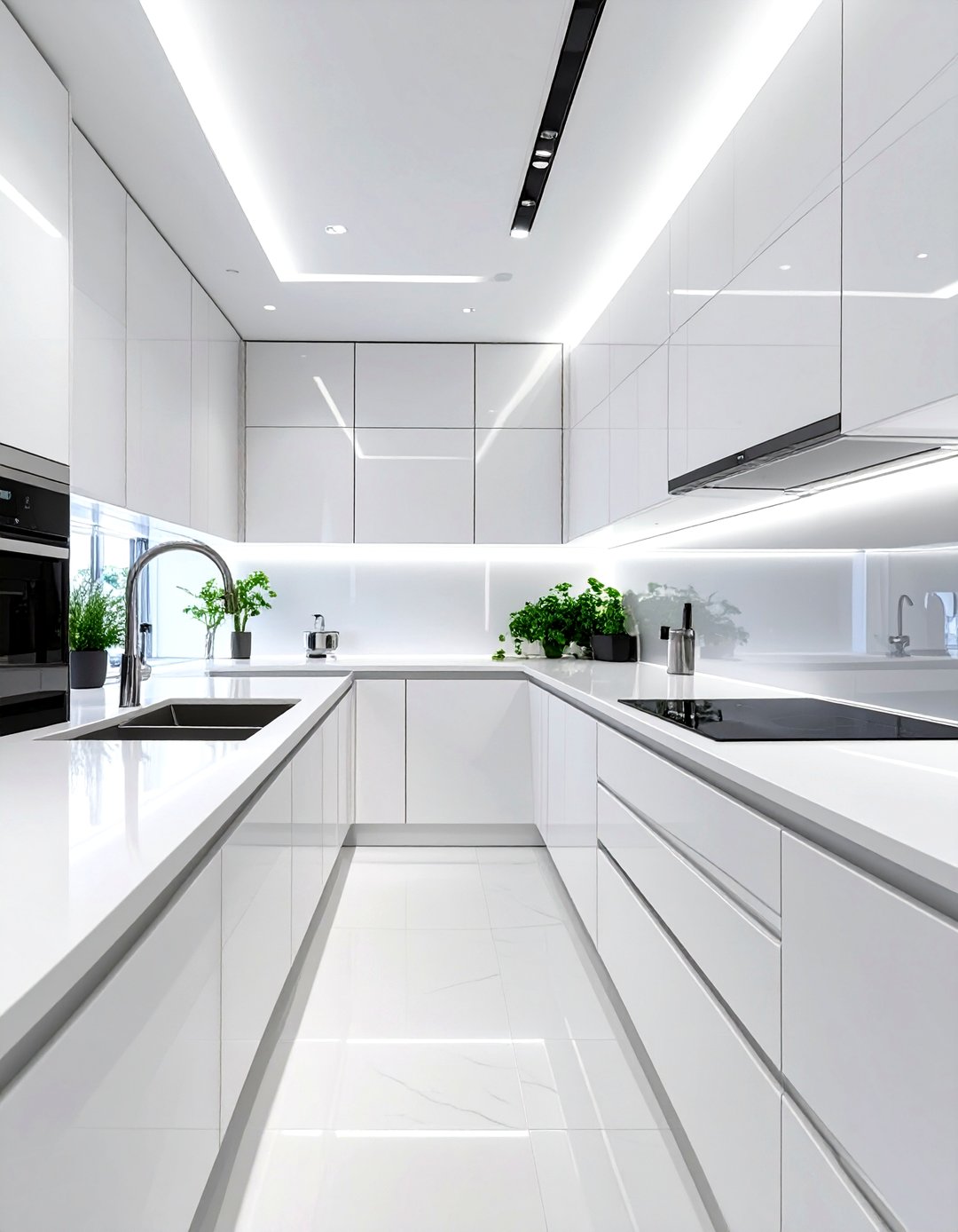 30 Modern All White Kitchen Ideas for Clean Living - We Love Home Blog
