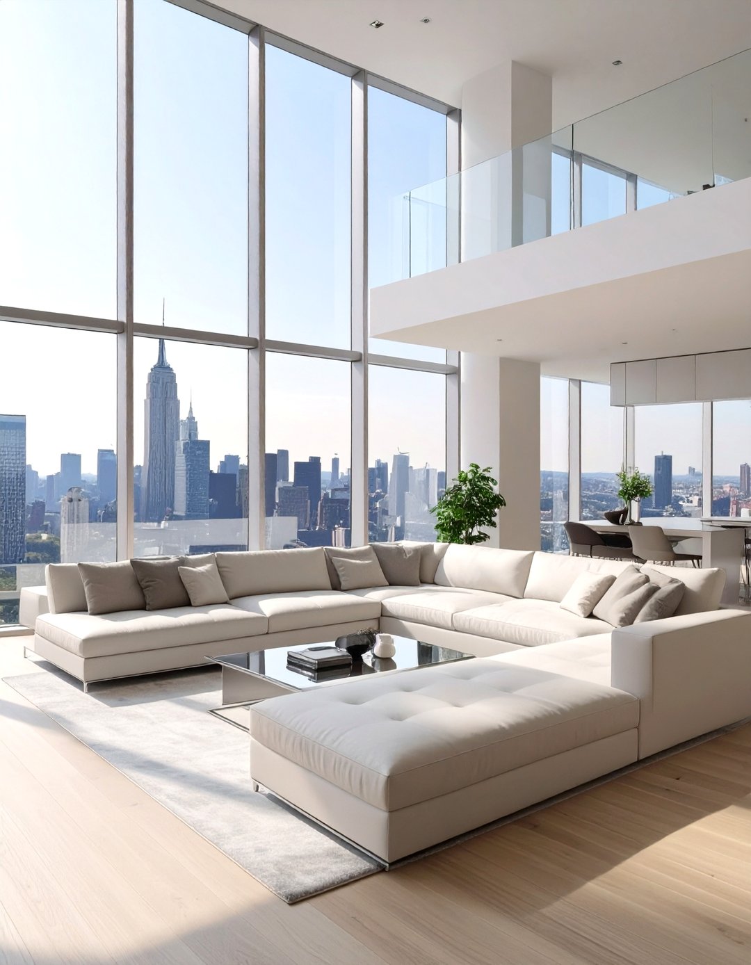 View of 30 Grand High Ceiling Living Room Ideas and Decor Tips - We Love Home Blog