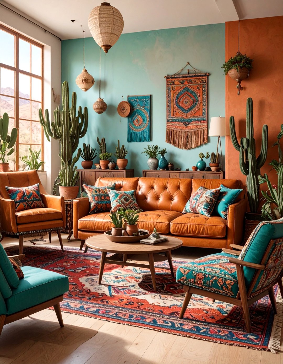 30 AI Mid-Century Living Room Ideas for Vintage Style - We Love Home Blog