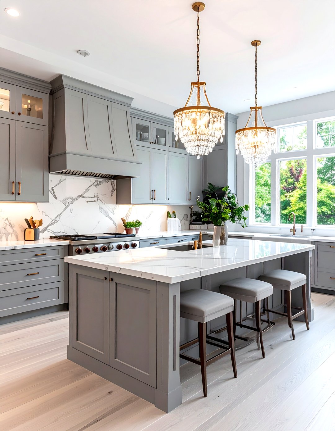 30 Chic Grey and White Kitchen Ideas for a Bright Home - We Love Home Blog
