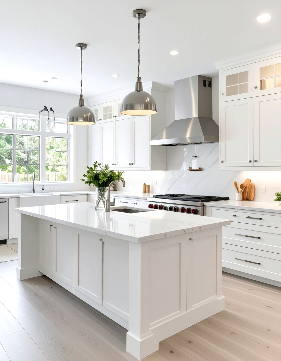 30 Modern All White Kitchen Ideas for Clean Living - We Love Home Blog