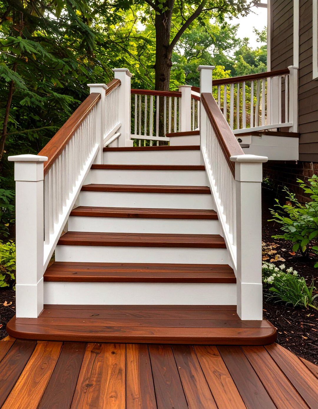 30 Deck Stair Ideas for Stylish Backyard Transitions - We Love Home Blog