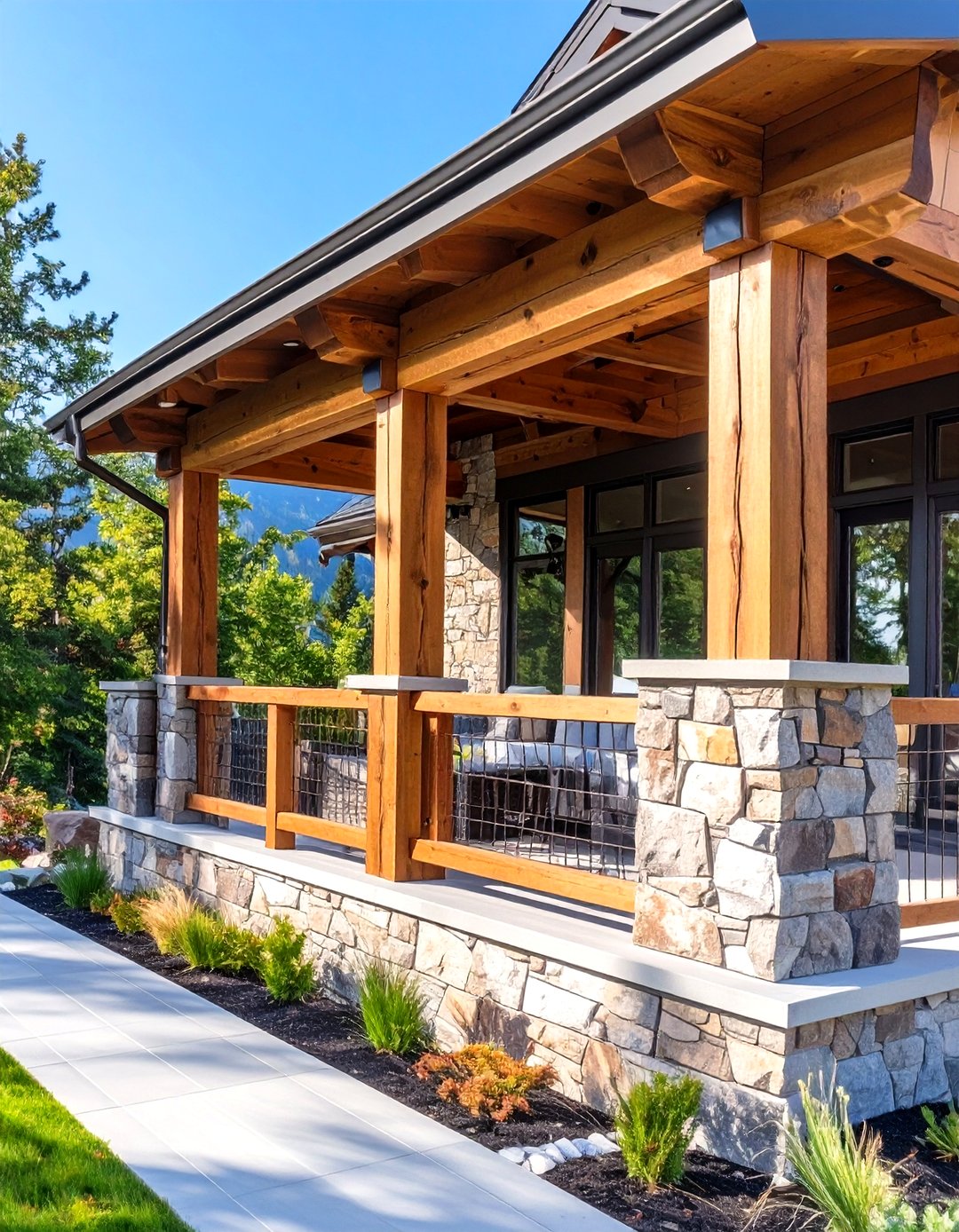 30 Modern Front Porch Railing Ideas for a Fresh Look - We Love Home Blog