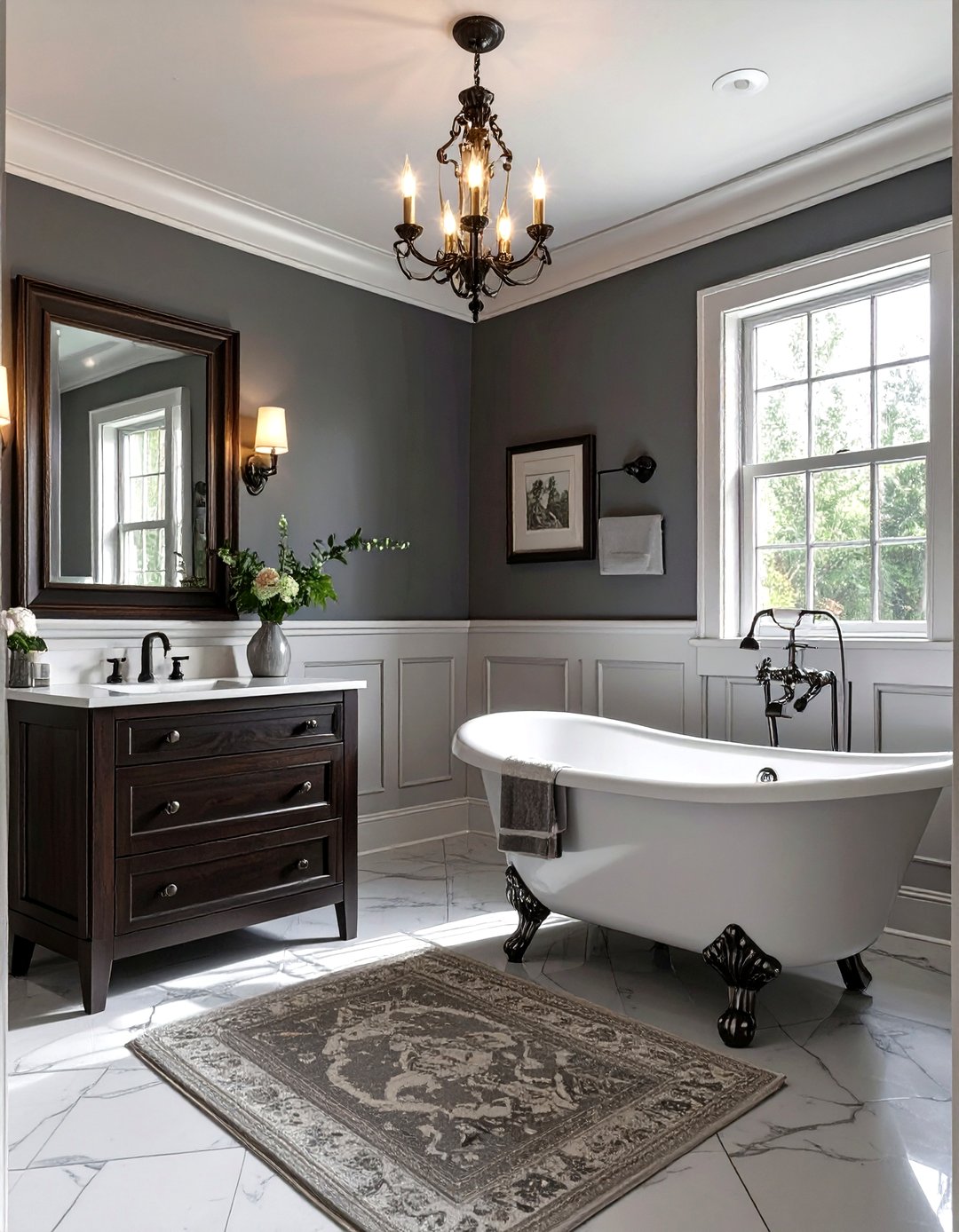 30 Modern Grey Bathroom Ideas for a Spa-Like Atmosphere - We Love Home Blog