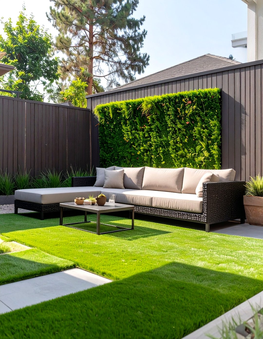 30 Small Backyard Turf Ideas for Low-Maintenance Lawns - We Love Home Blog