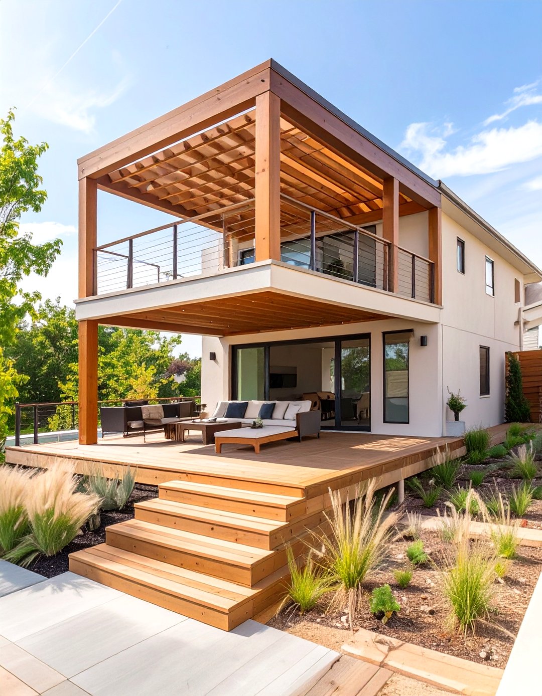 30 Deck Pergola Ideas for Shade and Garden Elegance - We Love Home Blog