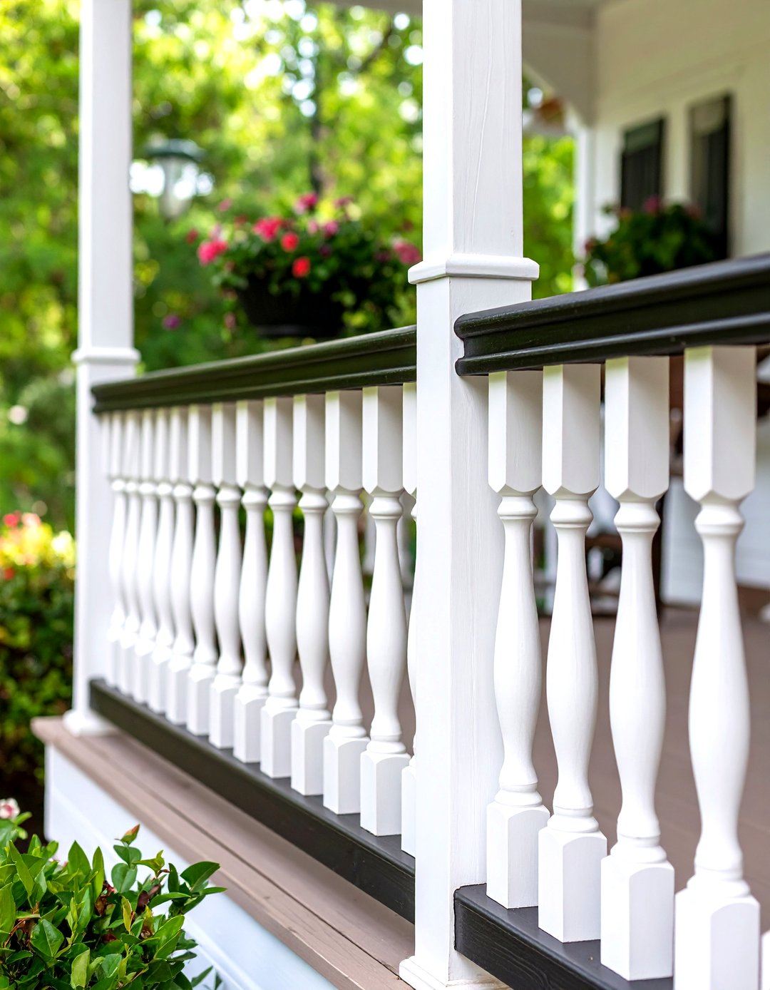 2 Span Railing 30 Stylish Front Porch Railing Ideas to Elevate Your Home - We Love ...