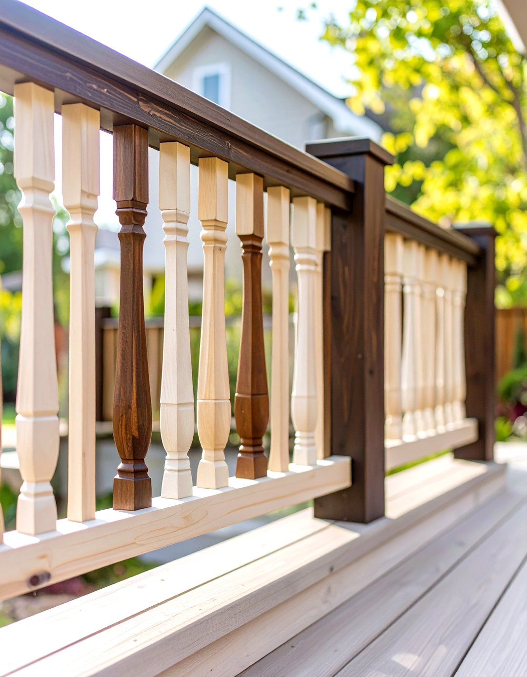 30 Wood Cheap Deck Railing Ideas for Budget Renovation - We Love Home Blog