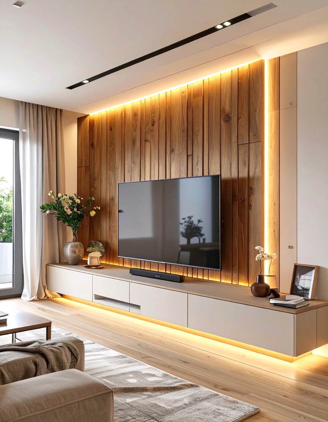 30 TV Accent Wall Ideas to Enhance Your Living Room - We Love Home Blog