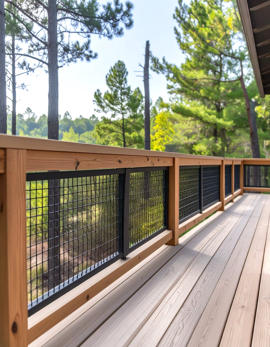 Country View Railing 30 Cheap Deck Railing Ideas for a Budget-Friendly Upgrade - We Love ...