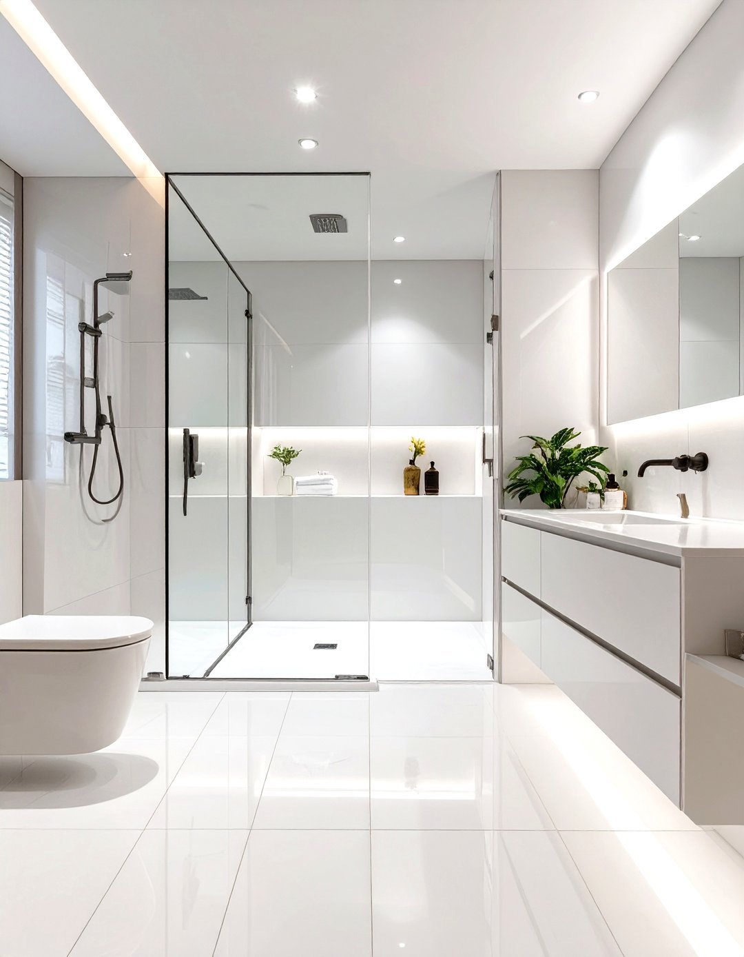 30 Modern White Bathroom Ideas for a Fresh Refresh - We Love Home Blog