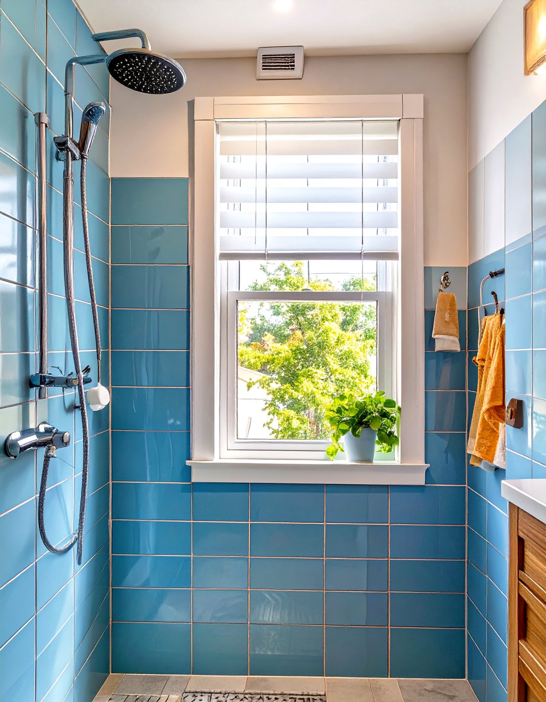 Highlight Window Shower 30 Practical Window in Shower Ideas for Natural Light - We Love Home Blog