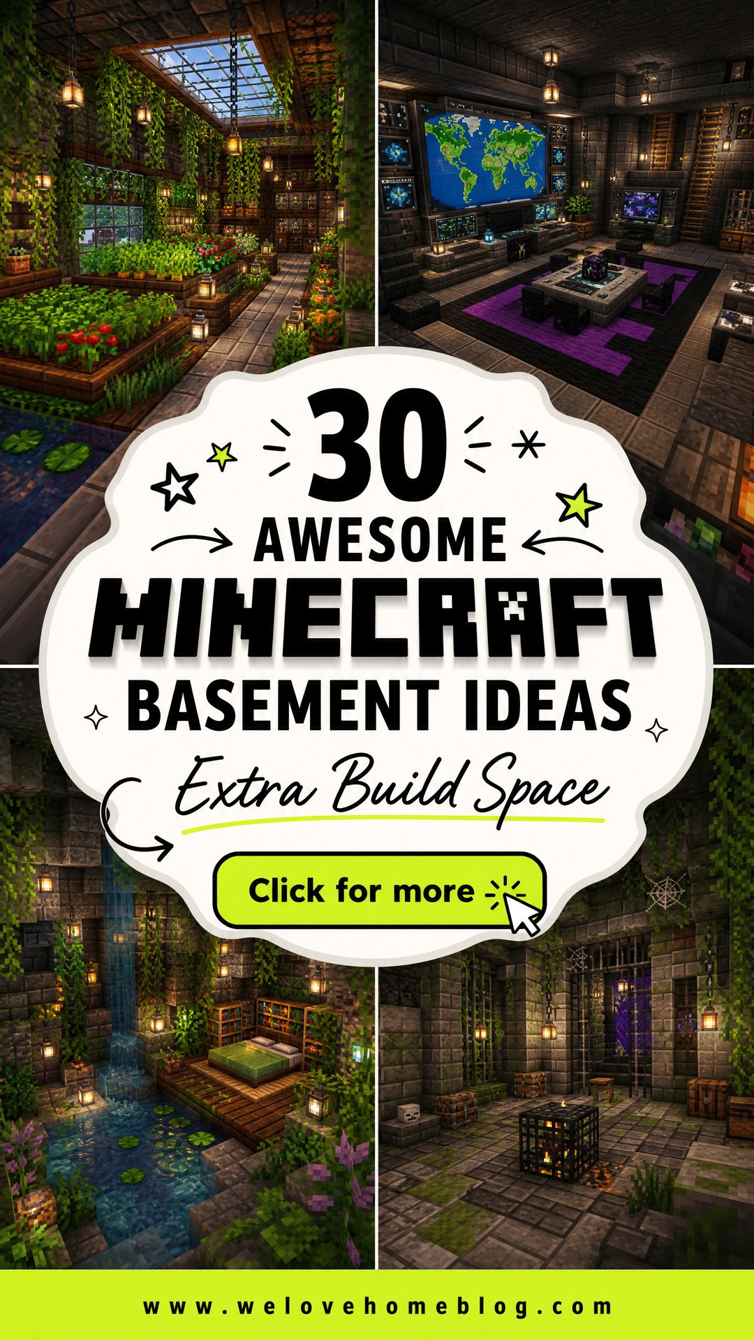30 Awesome Minecraft Basement Ideas for Extra Space - We Love Home Blog
