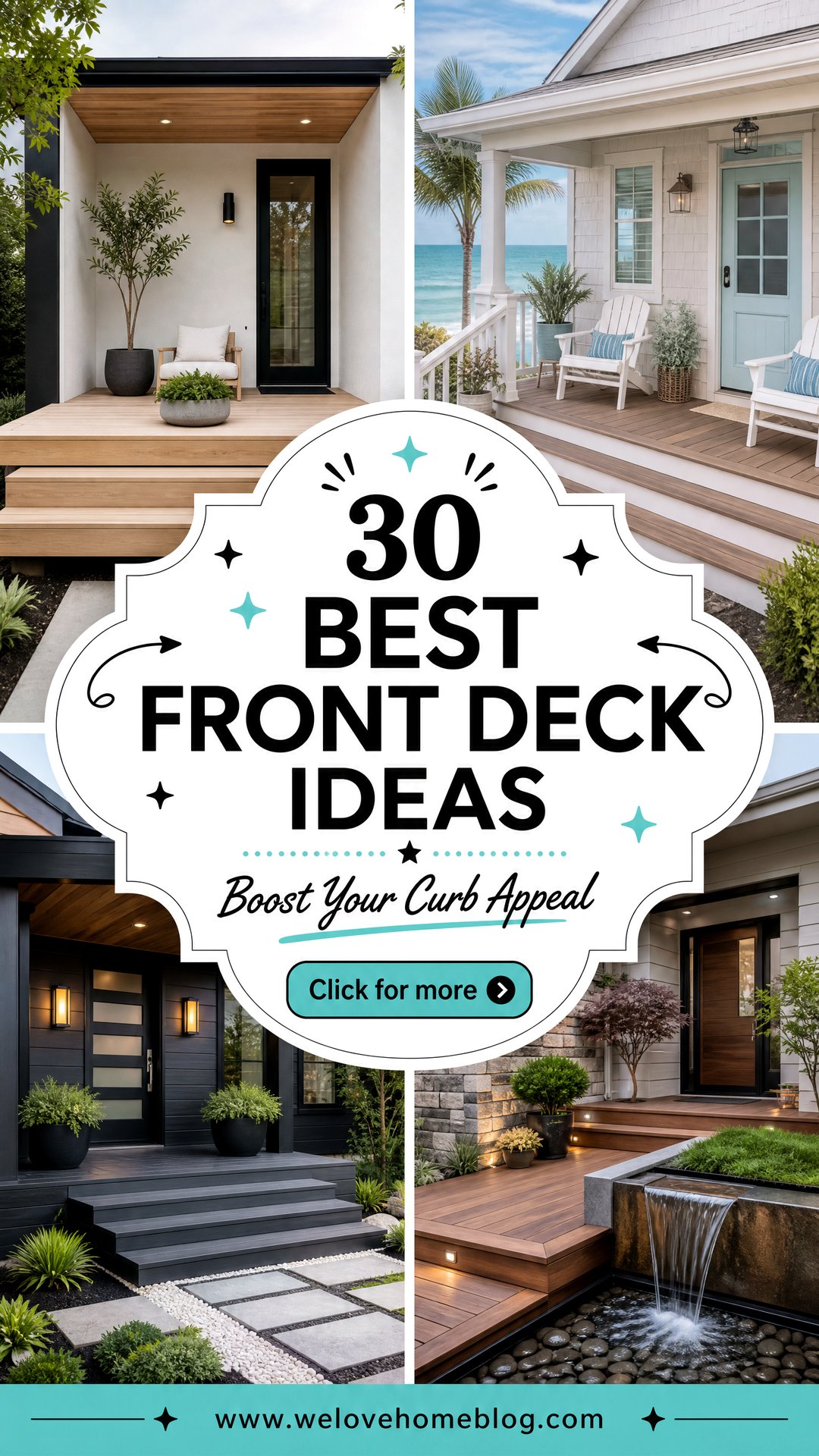 30 Best Front Deck Ideas to Boost Your Curb Appeal - We Love Home Blog