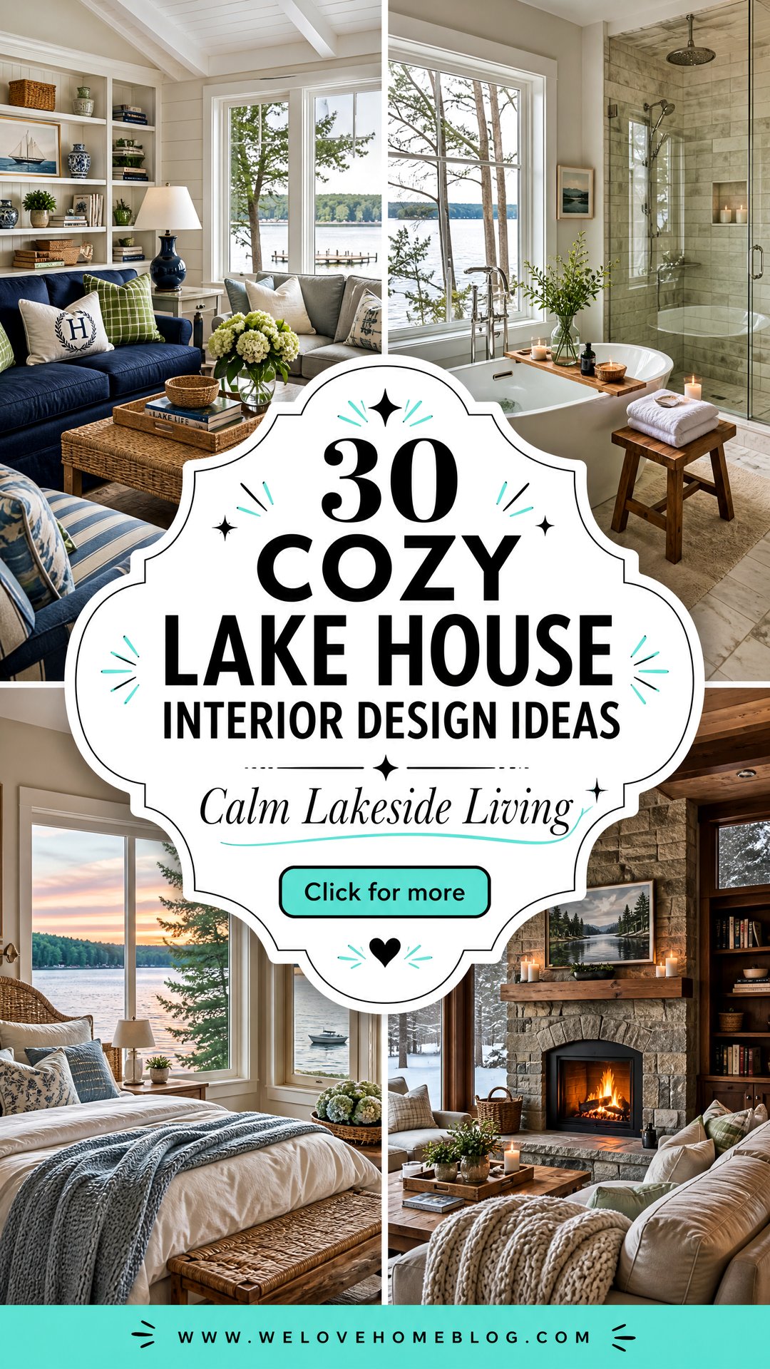 30 Cozy Lake House Interior Design Ideas to Try - We Love Home Blog