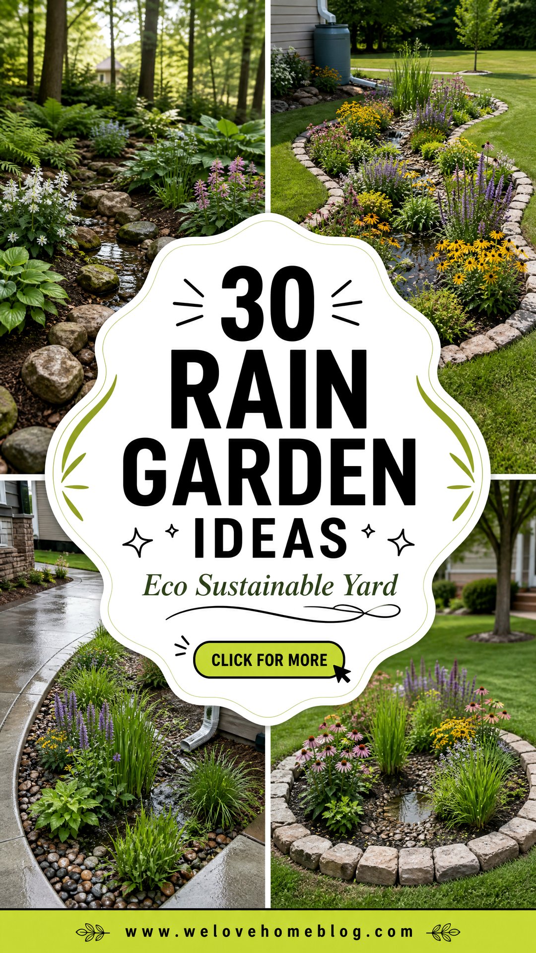 30 Eco-Friendly Rain Garden Ideas for Sustainable Yards - We Love Home Blog